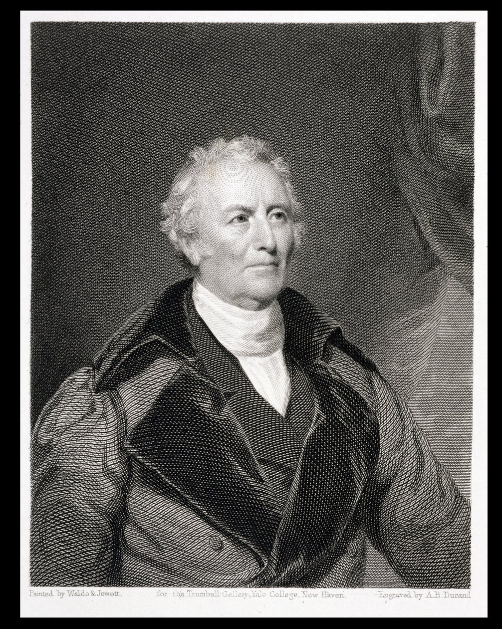 John Trumbull (1756-1843) gegraveerd door Asher Brown Durand (1796-1886) door S.L. and Jewitt, T.O.S. Waldo