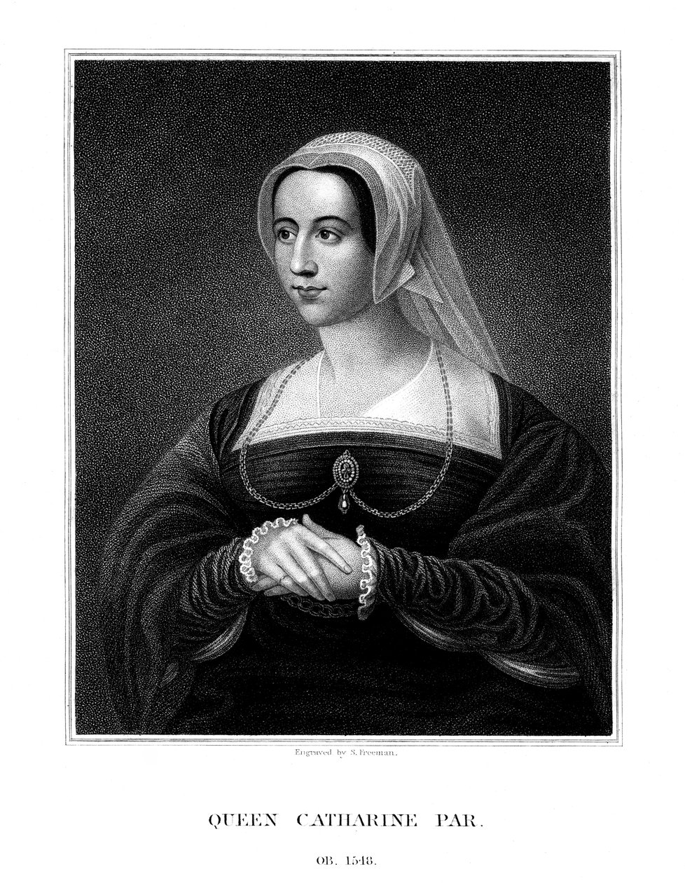 Catherine Parr, Koningin Gemalin van Hendrik VIII door S. Freeman