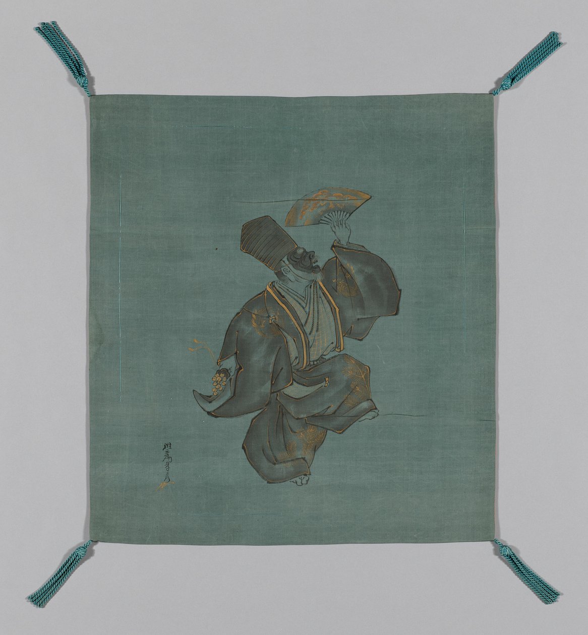 Fukusa geschenkhoes, Japan, late Edo-periode (1789-1868, begin 19e eeuw) door Saeki Ganryô