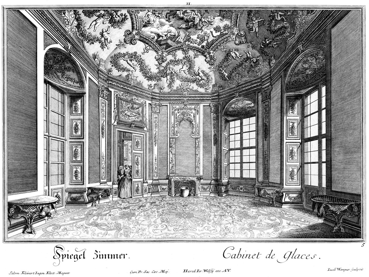 Gouden kabinet door Salomon Kleiner