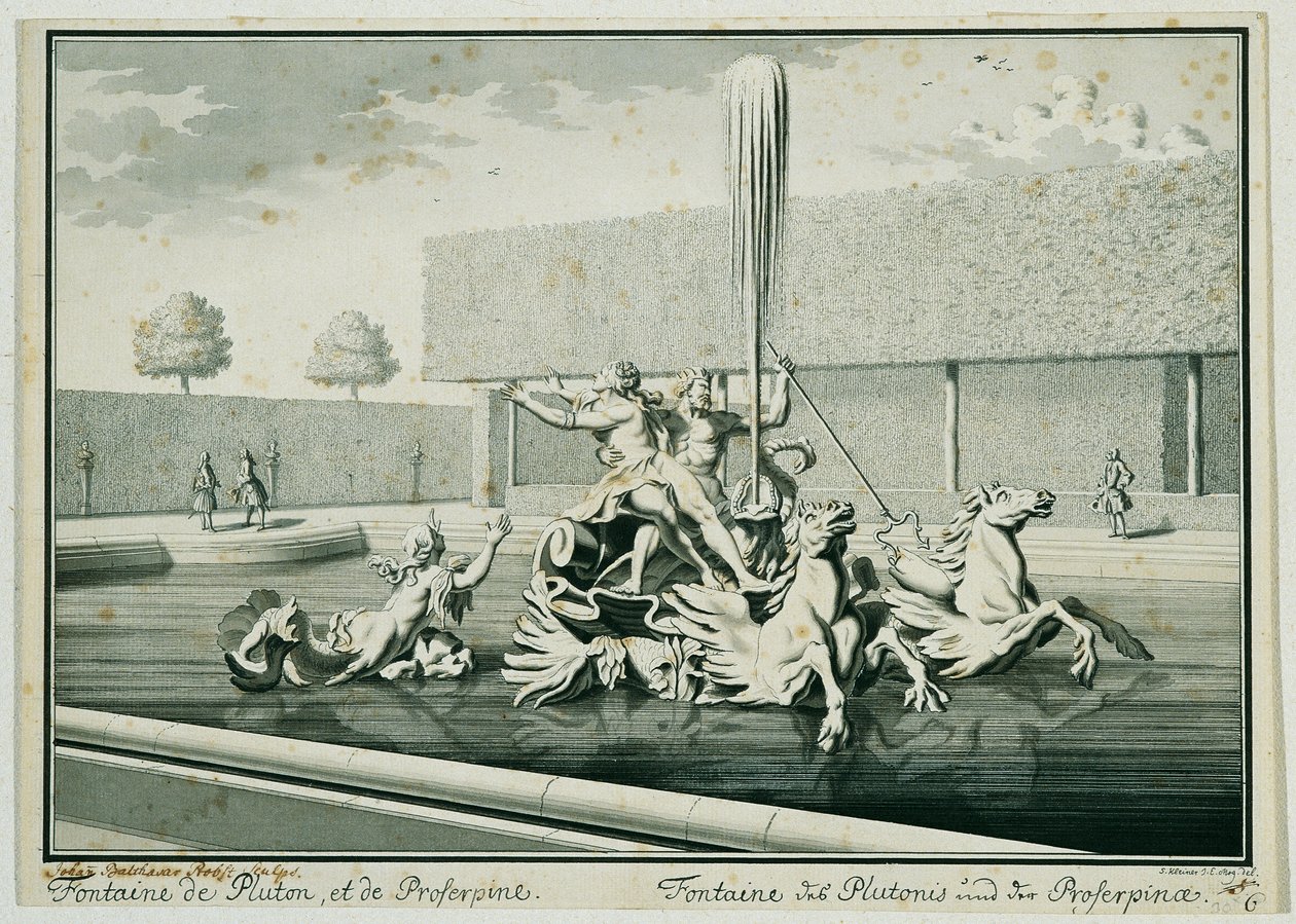 Pluto en Proserpina door Salomon Kleiner