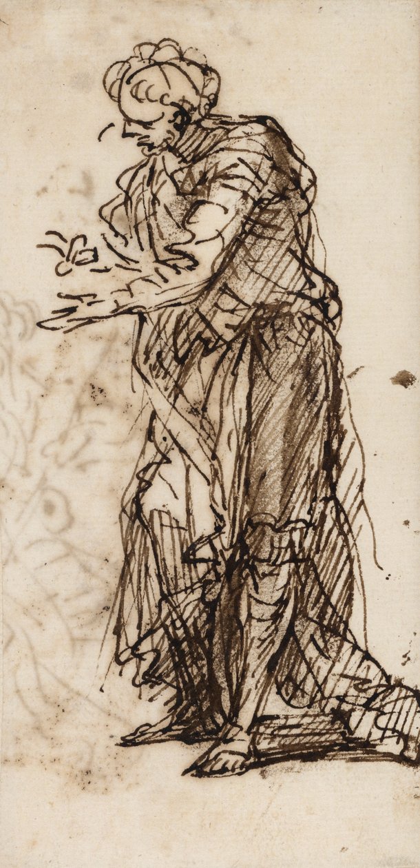 Staande mannelijke figuur door Salvator Rosa