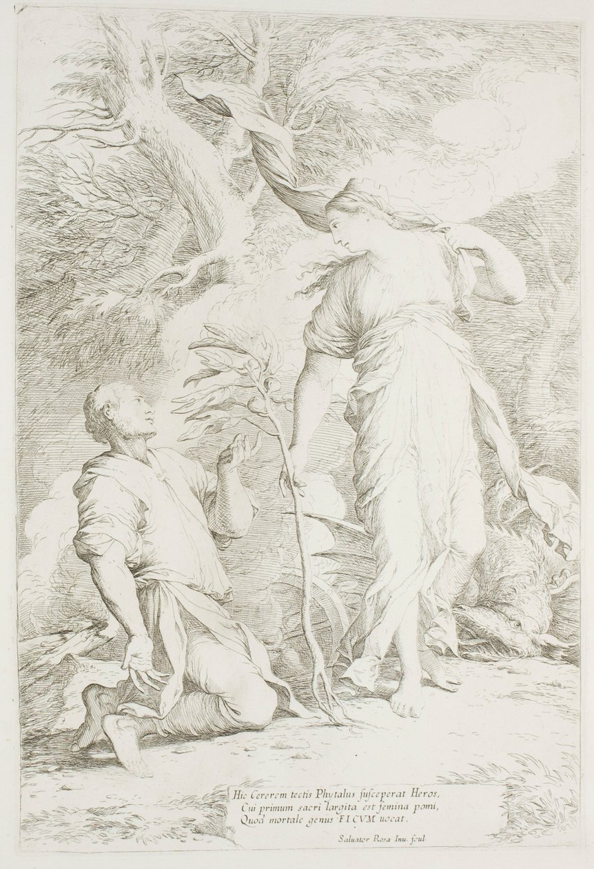 Ceres en Phytalus door Salvator Rosa