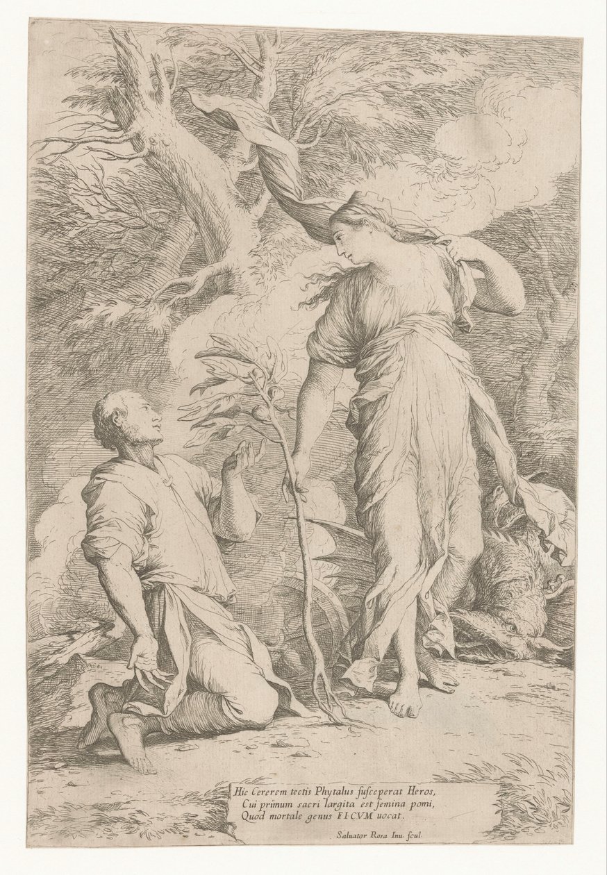 Ceres en Phytalus door Salvator Rosa