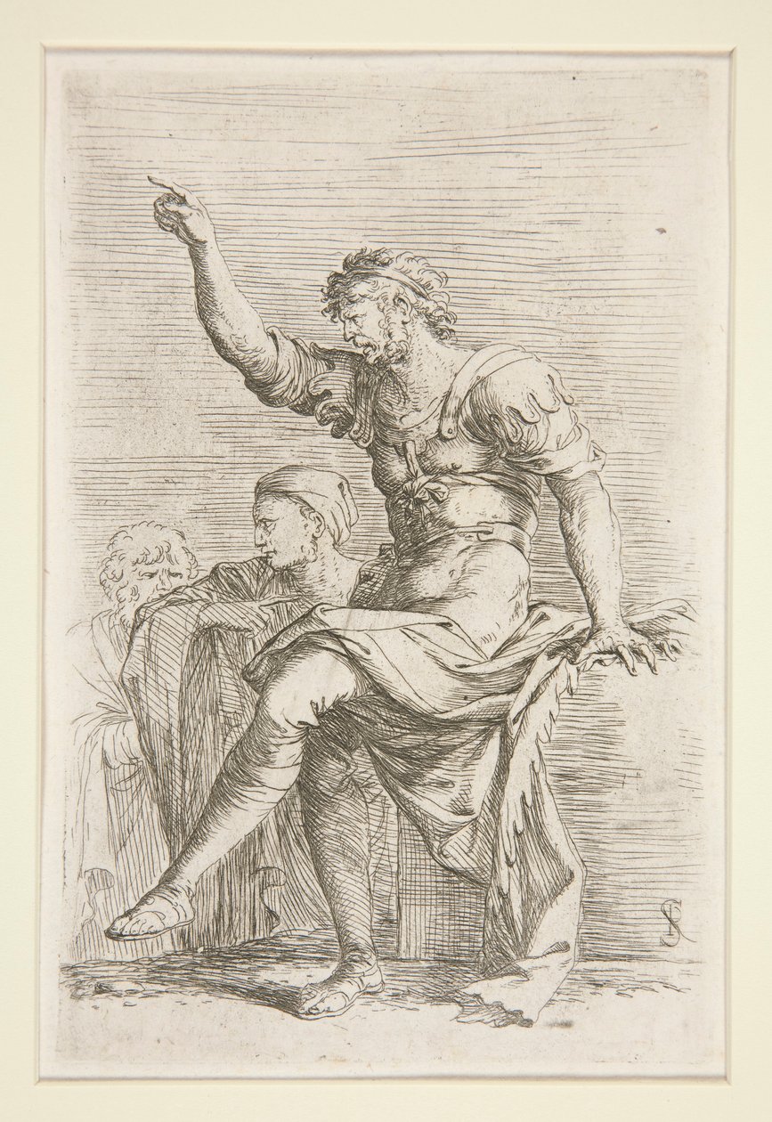 Diverse figuren (Suite) door Salvator Rosa
