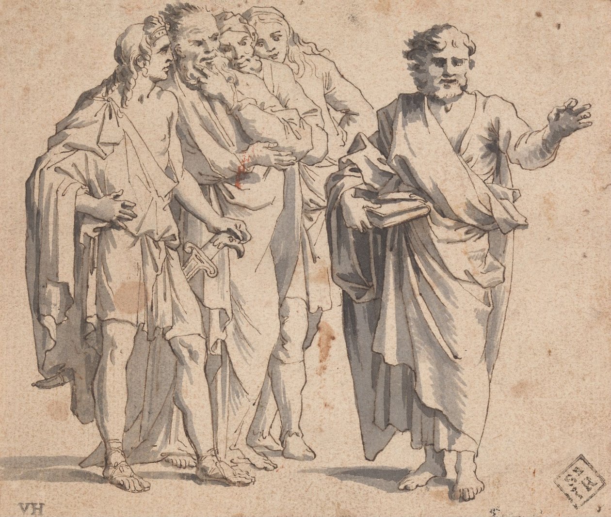 Figurengroep door Salvator Rosa