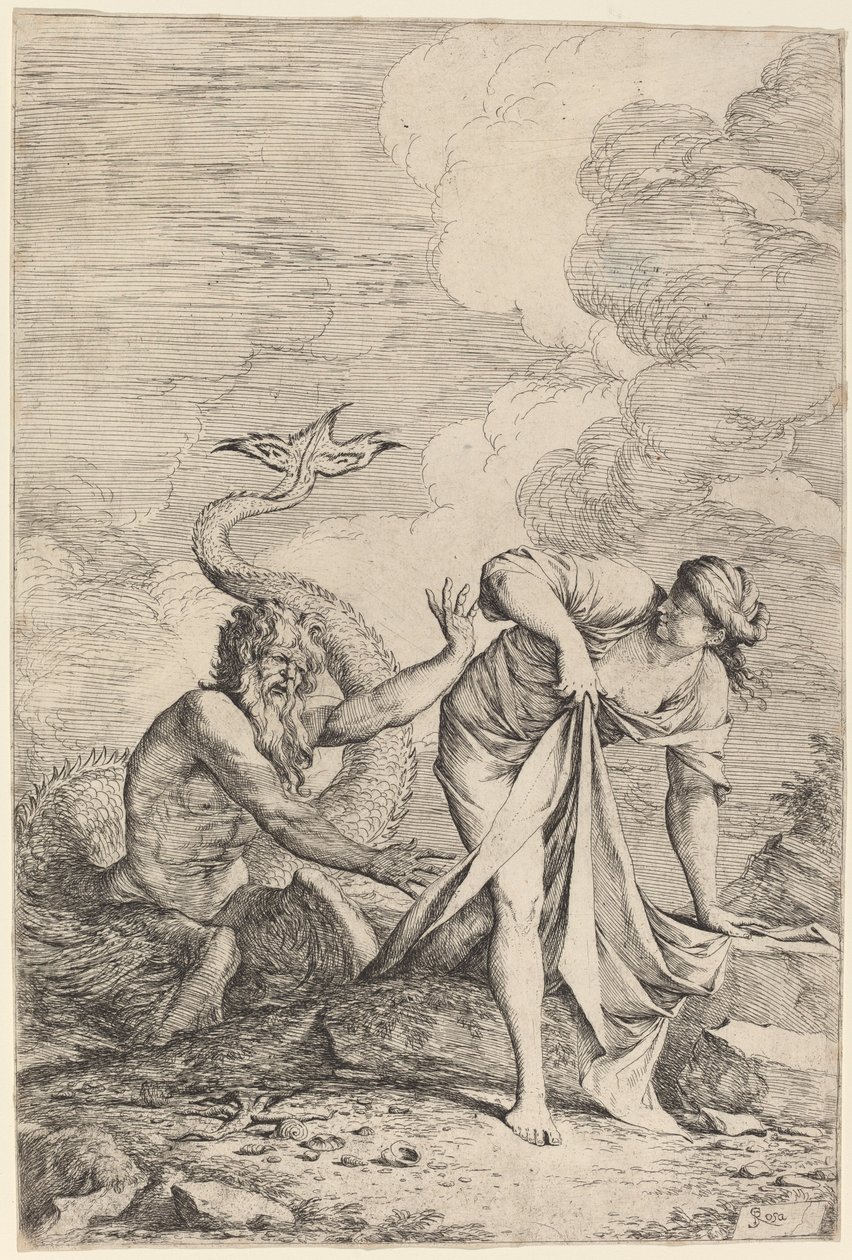 Glaucus en Scylla door Salvator Rosa