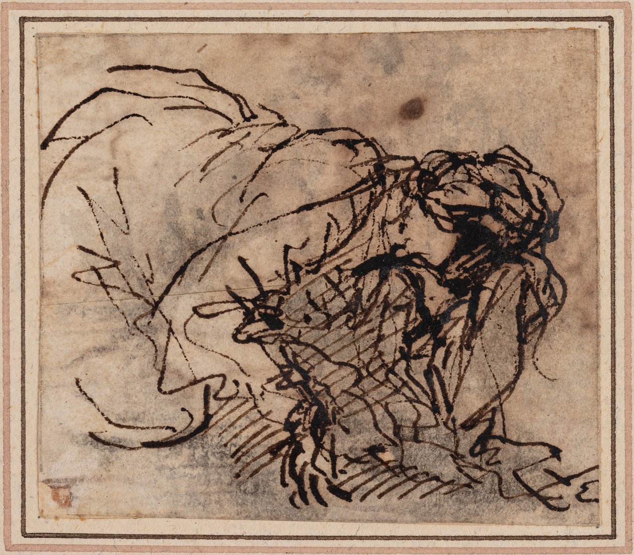 Vrouwenstudie door Salvator Rosa