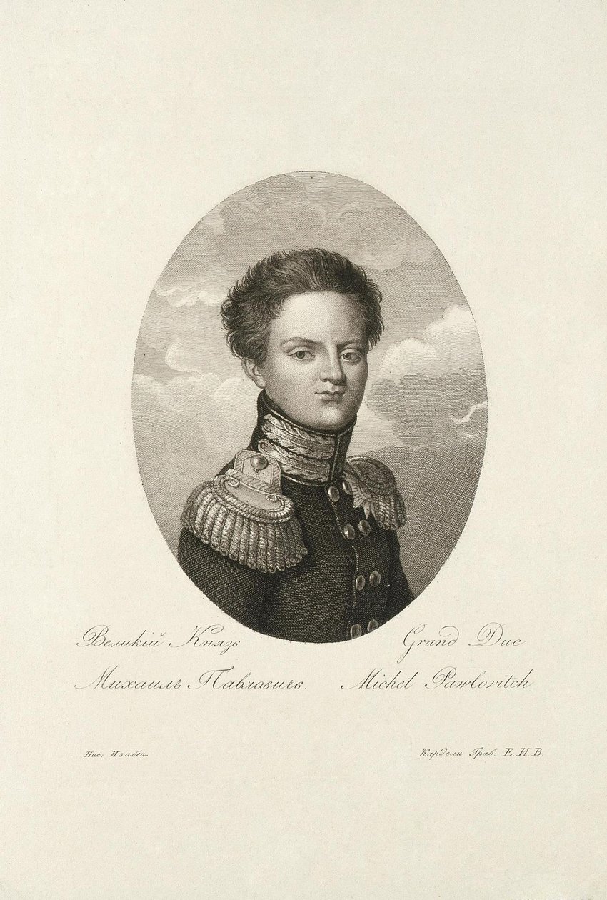 Grootvorst Michael Pavlovich van Rusland 1798-1849 door Salvatore Cardelli