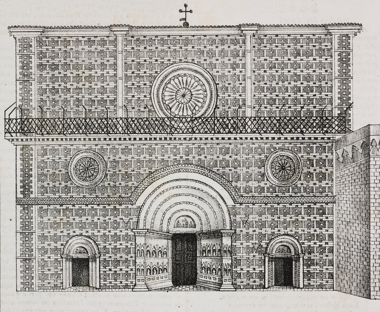 Voorgevel van de basiliek van Santa Maria di Collemaggio, L