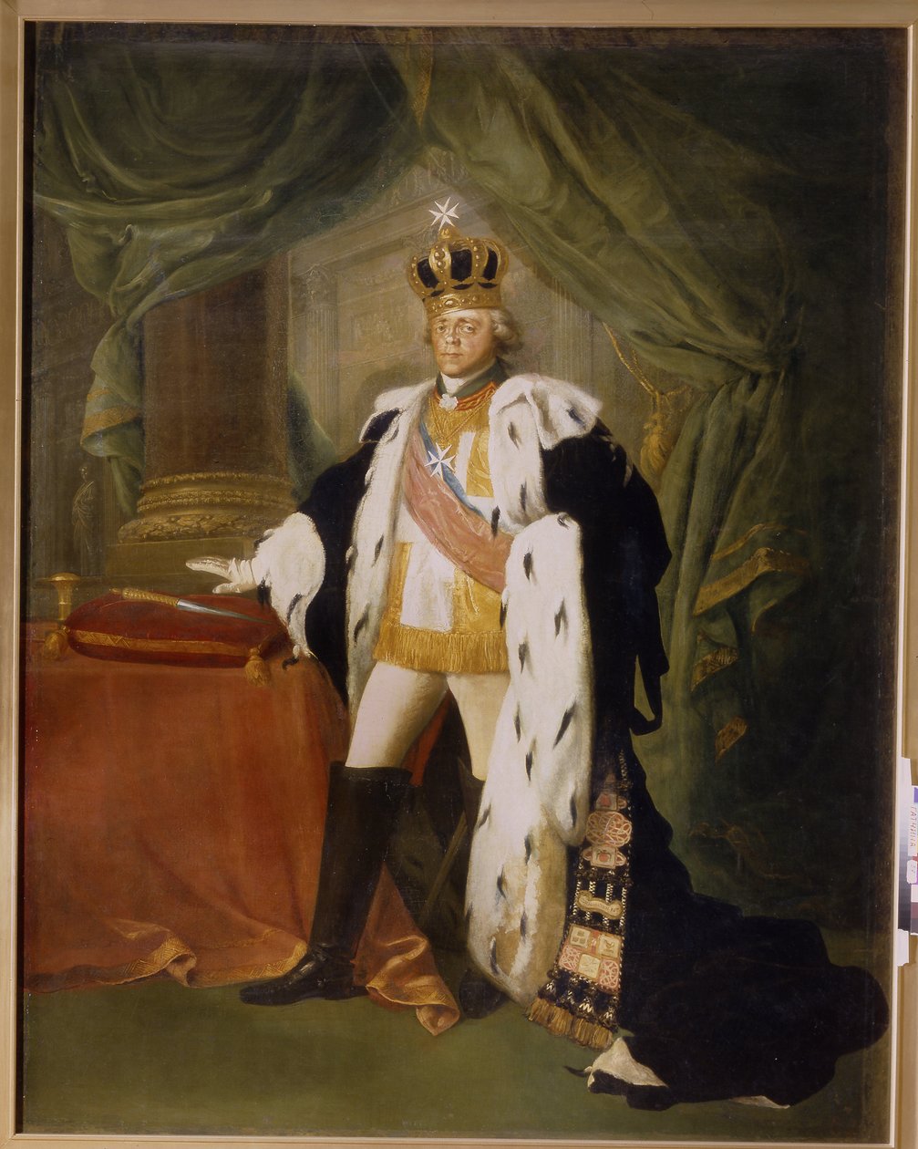 Portret van keizer Paul I van Rusland, in de kleding van de Maltezer Orde door Salvatore Tonci