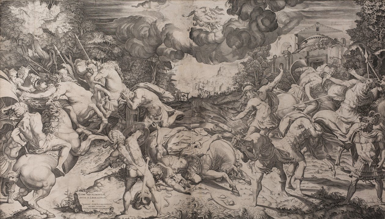 De bekering van Sint Paulus, 1545 door Salviati