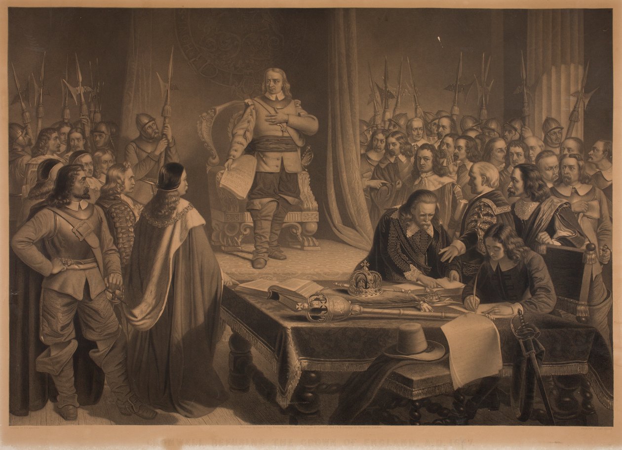 Cromwell weigert de kroon van Engeland door Samuel Bellin