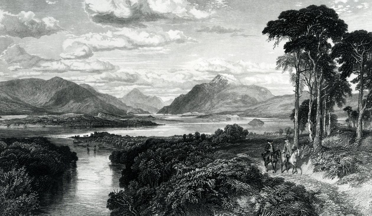 Loch Lomond, gegraveerd door Thomas Brown, uit 