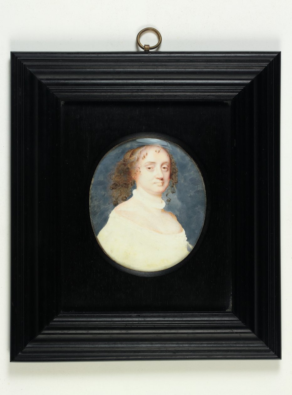 Portret van een dame genaamd Barbara Villiers, gravin van Suffolk door Samuel Cooper