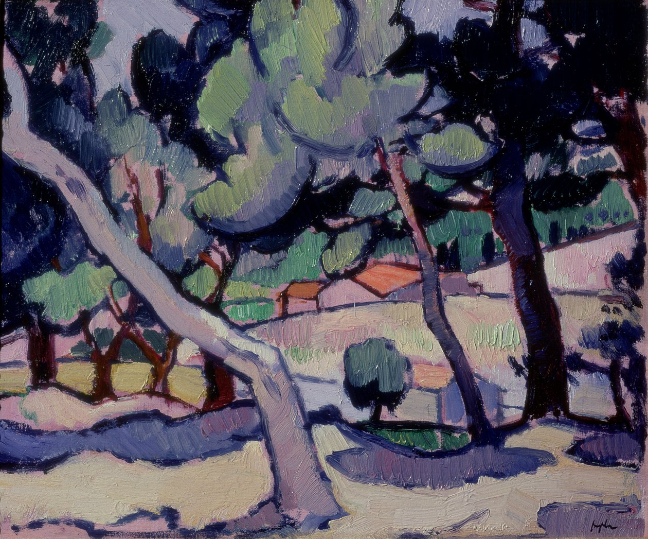 Cassis landschap in het voorjaar, 1913 door Samuel John Peploe