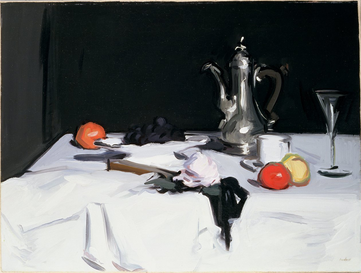Stilleven met koffiepot, ca. 1905 door Samuel John Peploe
