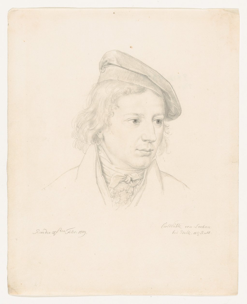 Portret van Johann Heinrich Friedrich Carl Witte door Samuel Amsler