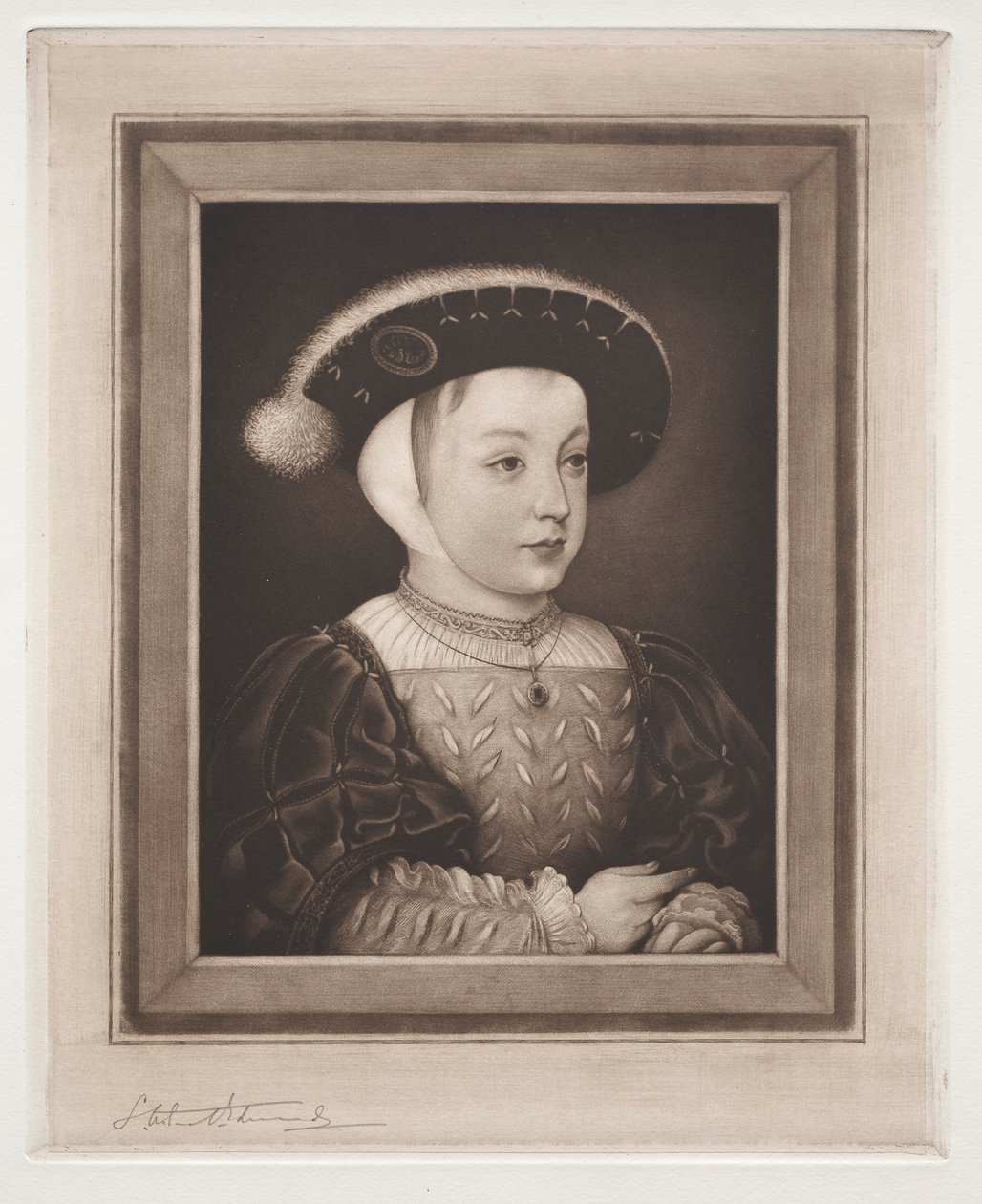 François II Dauphin van Frankrijk, 19e-20e eeuw door Samuel Arlent Edwards