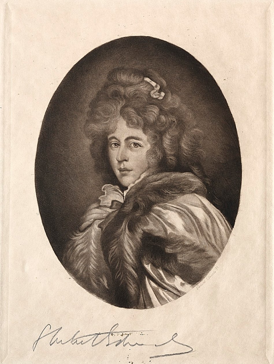 Miss Farren, gravin van Derby door Samuel Arlent Edwards