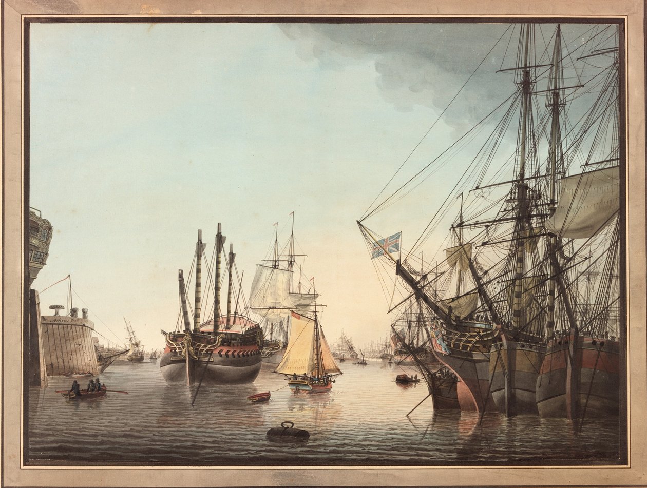 In de haven door Samuel Atkins