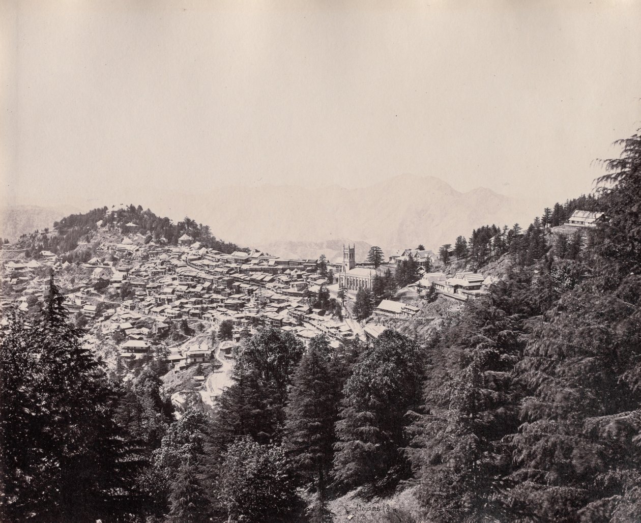 Shimla door Samuel Bourne