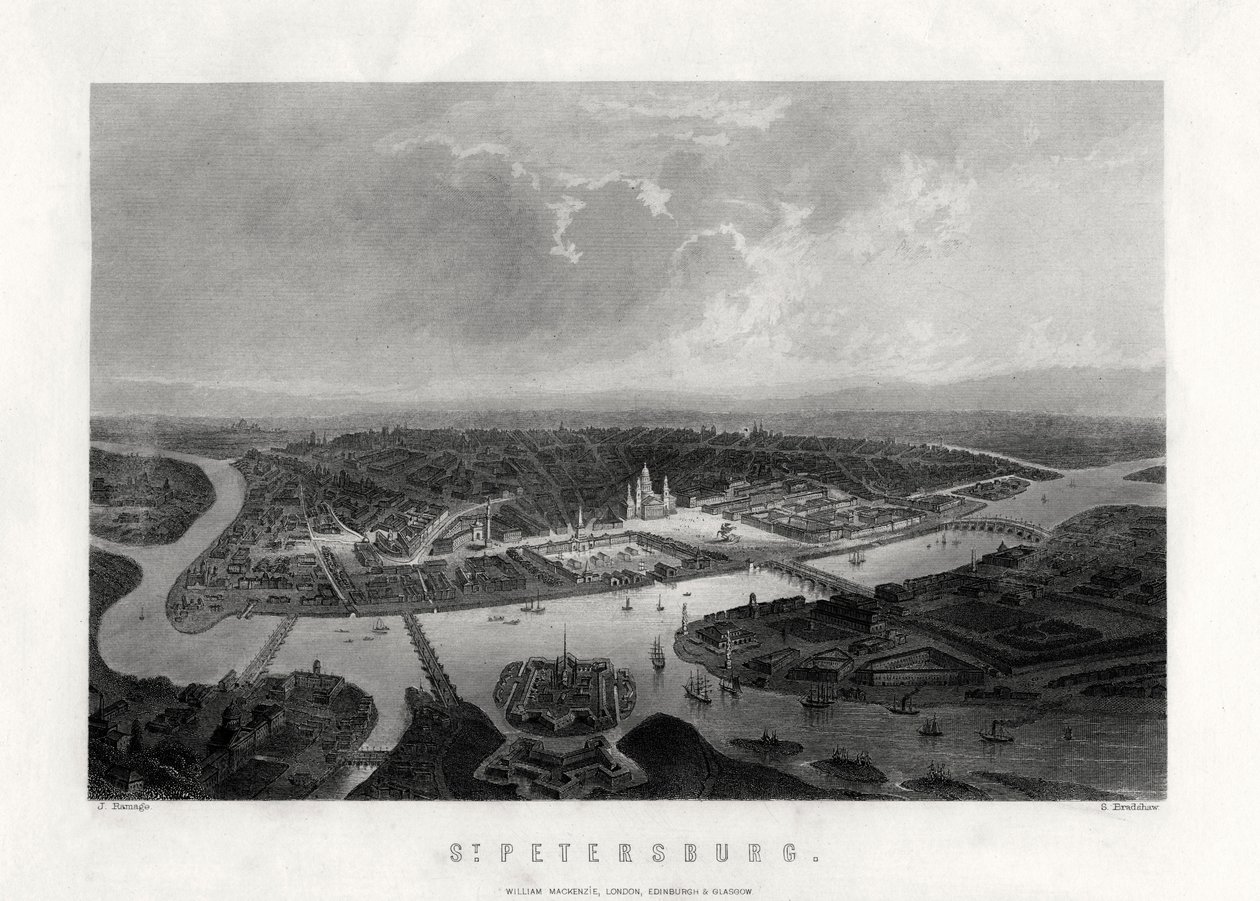 Sint-Petersburg, Rusland, 19e eeuw door Samuel Bradshaw