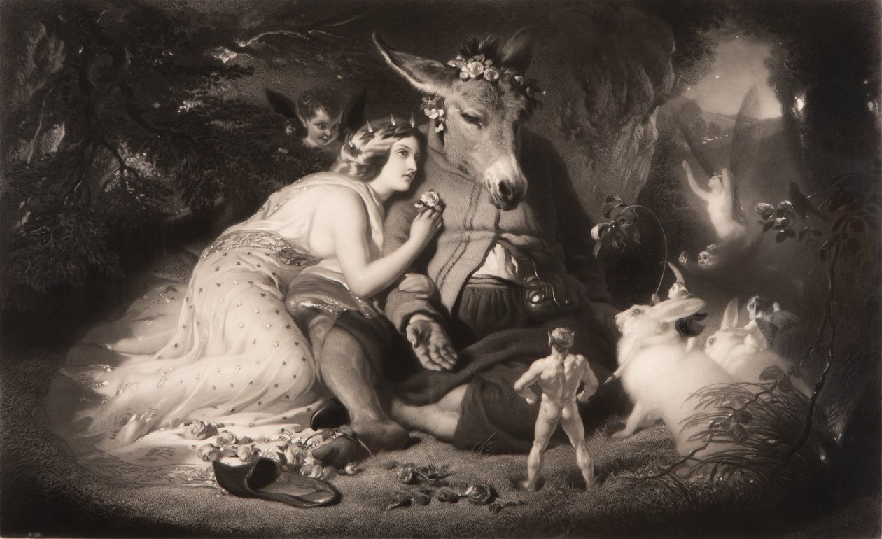 Een Midzomernachtsdroom Shakespeare, Act 4, Scène 1 door Samuel Cousins