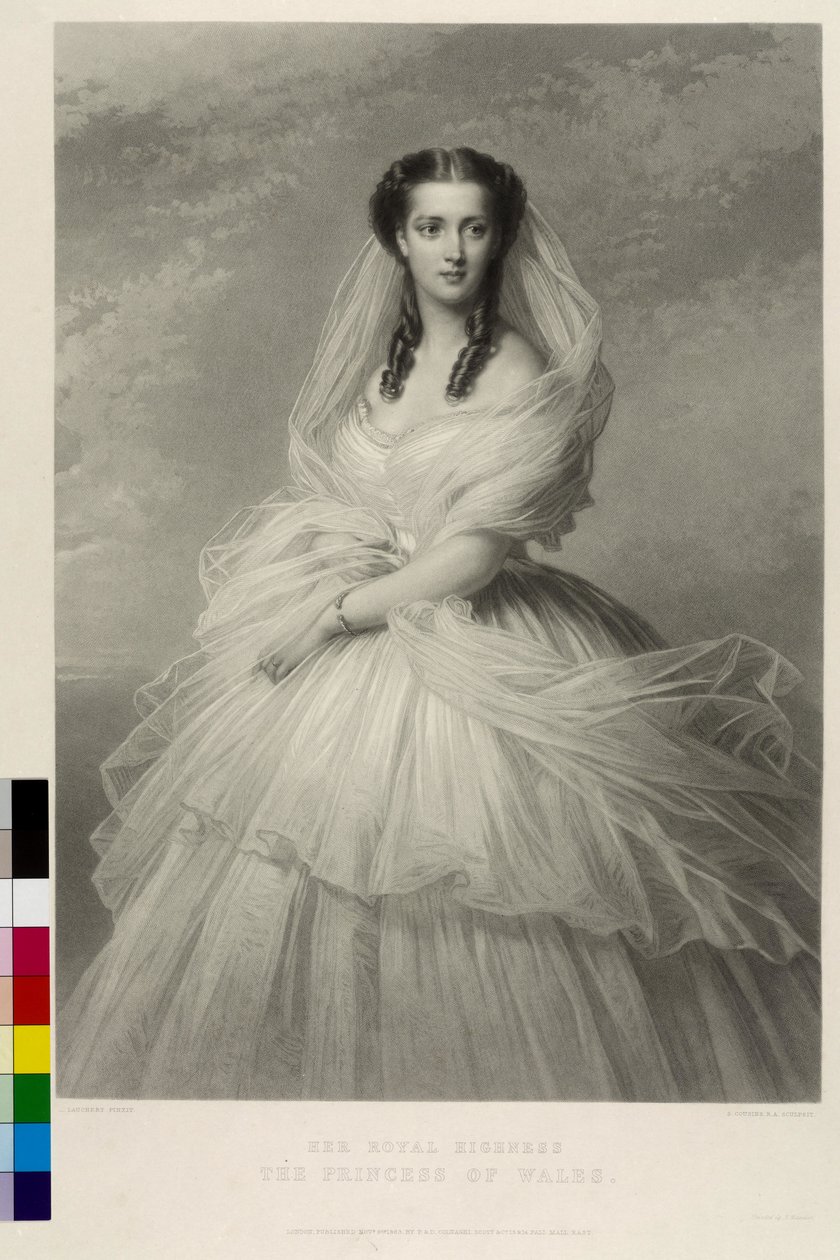 Prinses van Denemarken Alexandra door Samuel Cousins