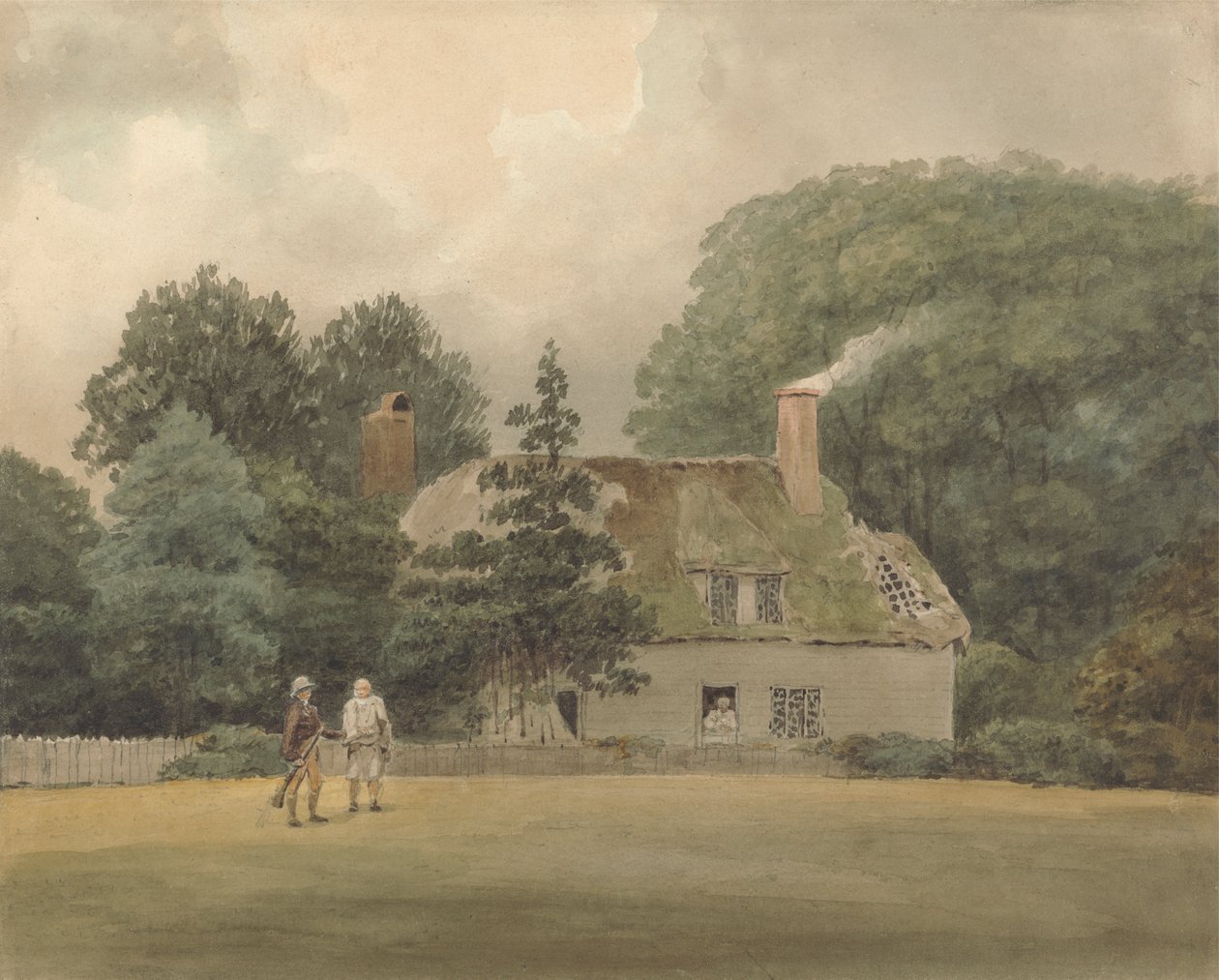 Huisje op het terrein van Ayot St. Lawrence Hertfordshire door Samuel Davis