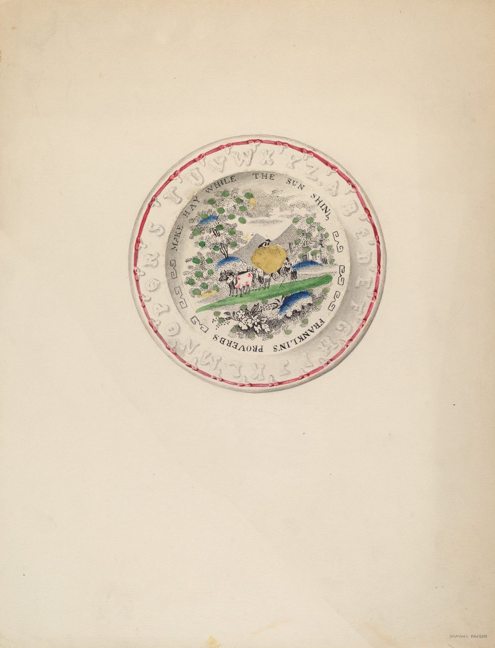 Bord, 1935-1942 door Samuel Faigin