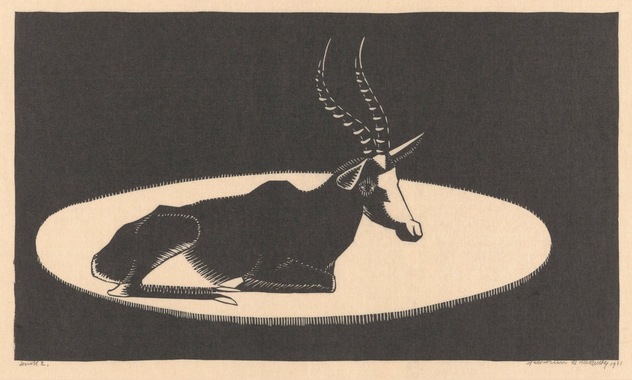 Blesbok door Samuel Jessurun de Mesquita