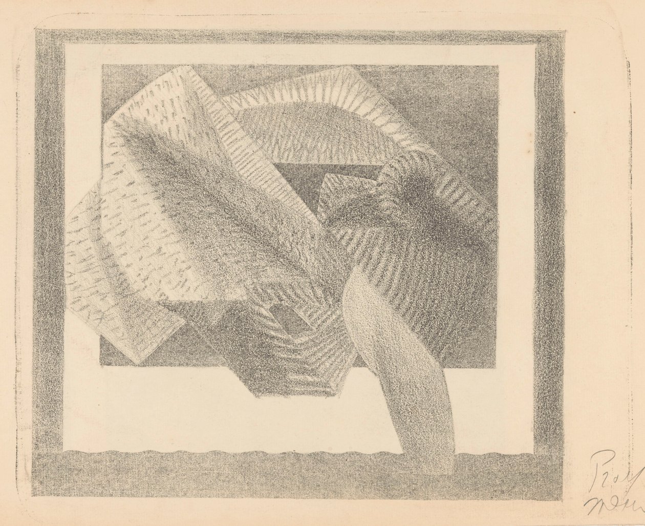Geabstraheerde vogel door Samuel Jessurun de Mesquita