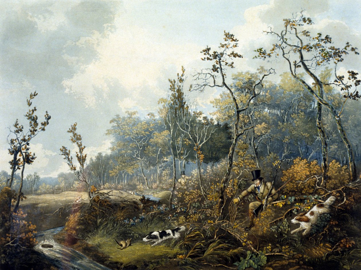 Houtsnip Jacht (gegraveerd door H.C. Pyall) door Samuel John Egbert (after) Jones
