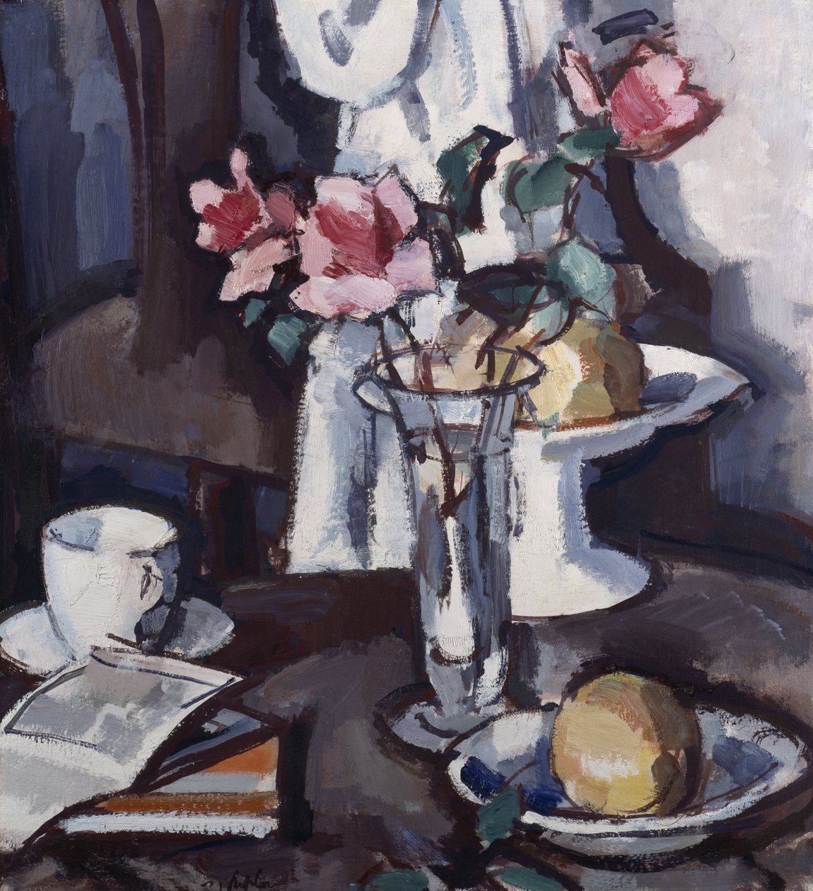 Stilleven met Rode Rozen, c.1931 door Samuel John Peploe