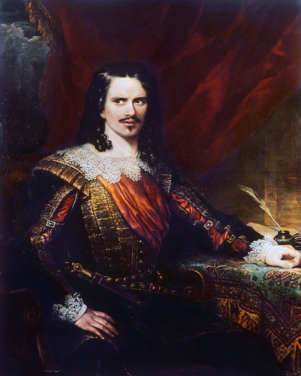 Portret van Charles John Kean (1811-1868), Engels regisseur en theatermanager door Samuel John Stump
