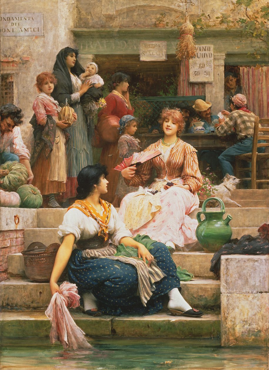 Venetianen door Samuel Luke Fildes