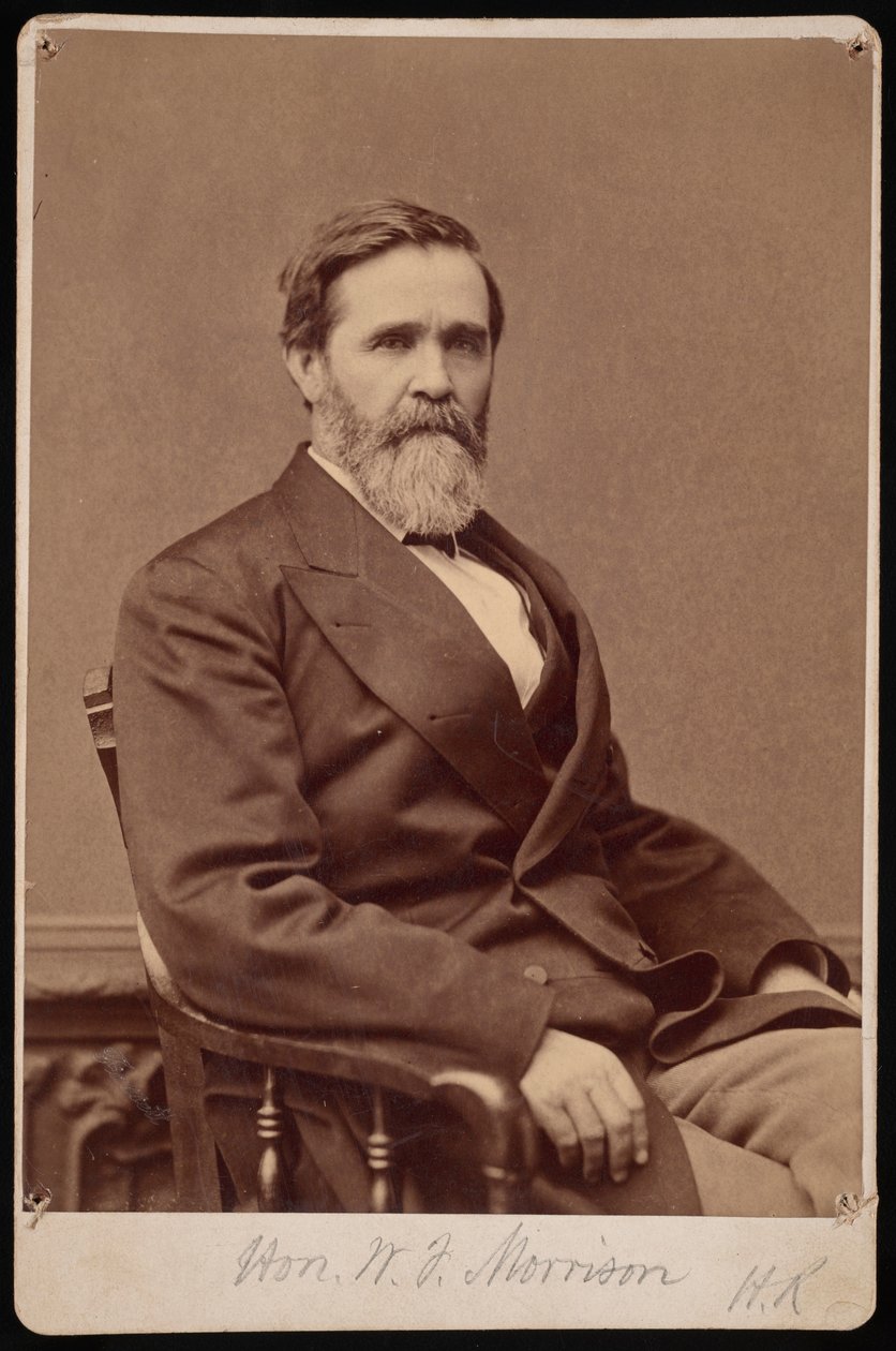 Portret van Hon. W.F. Morrison door Samuel Montague Fassett