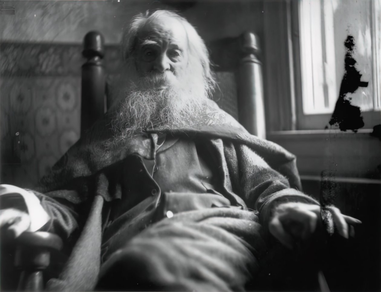 Walt Whitman in Camden, N.J. door Samuel Murray