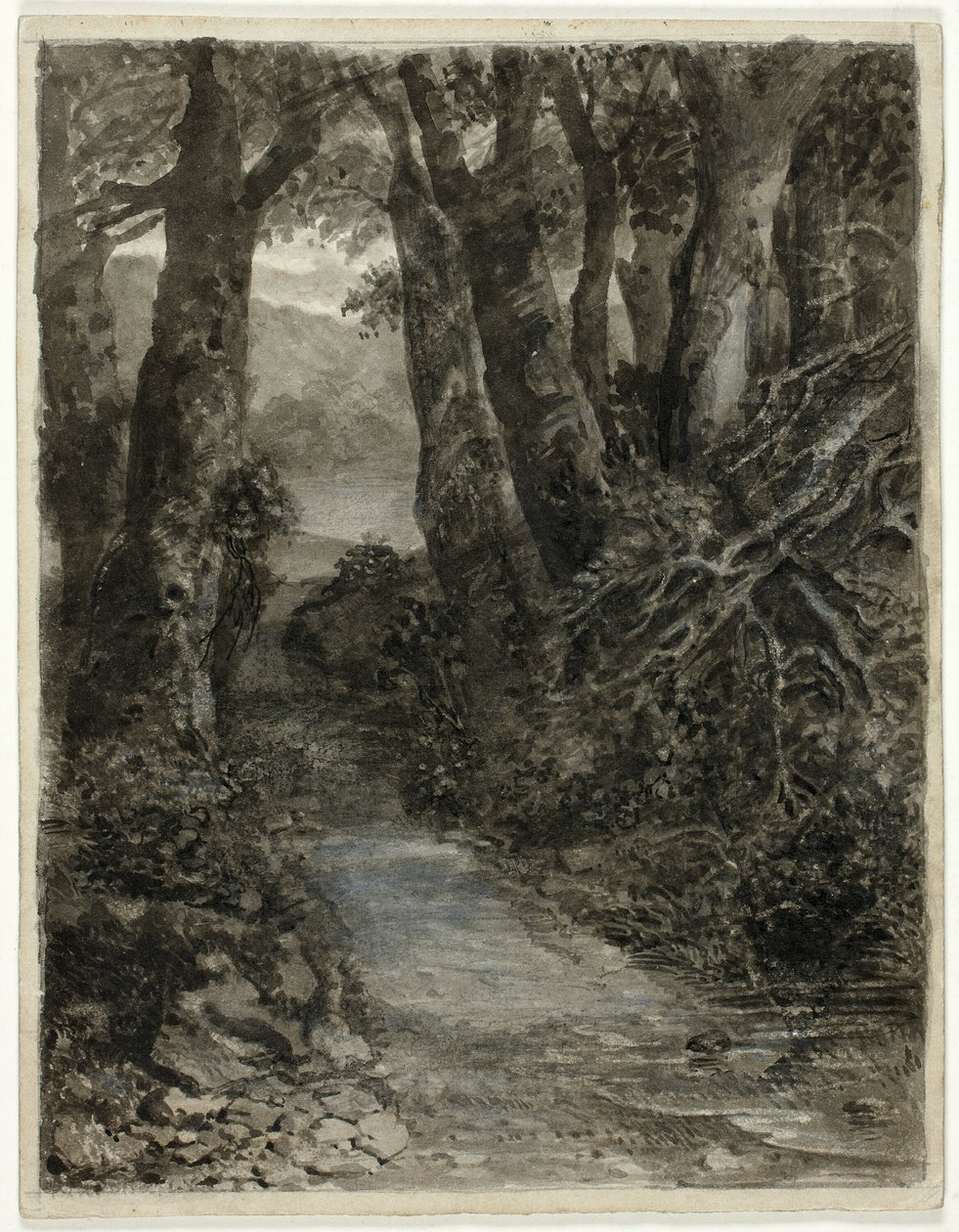 Een Bosstudie door Samuel Palmer