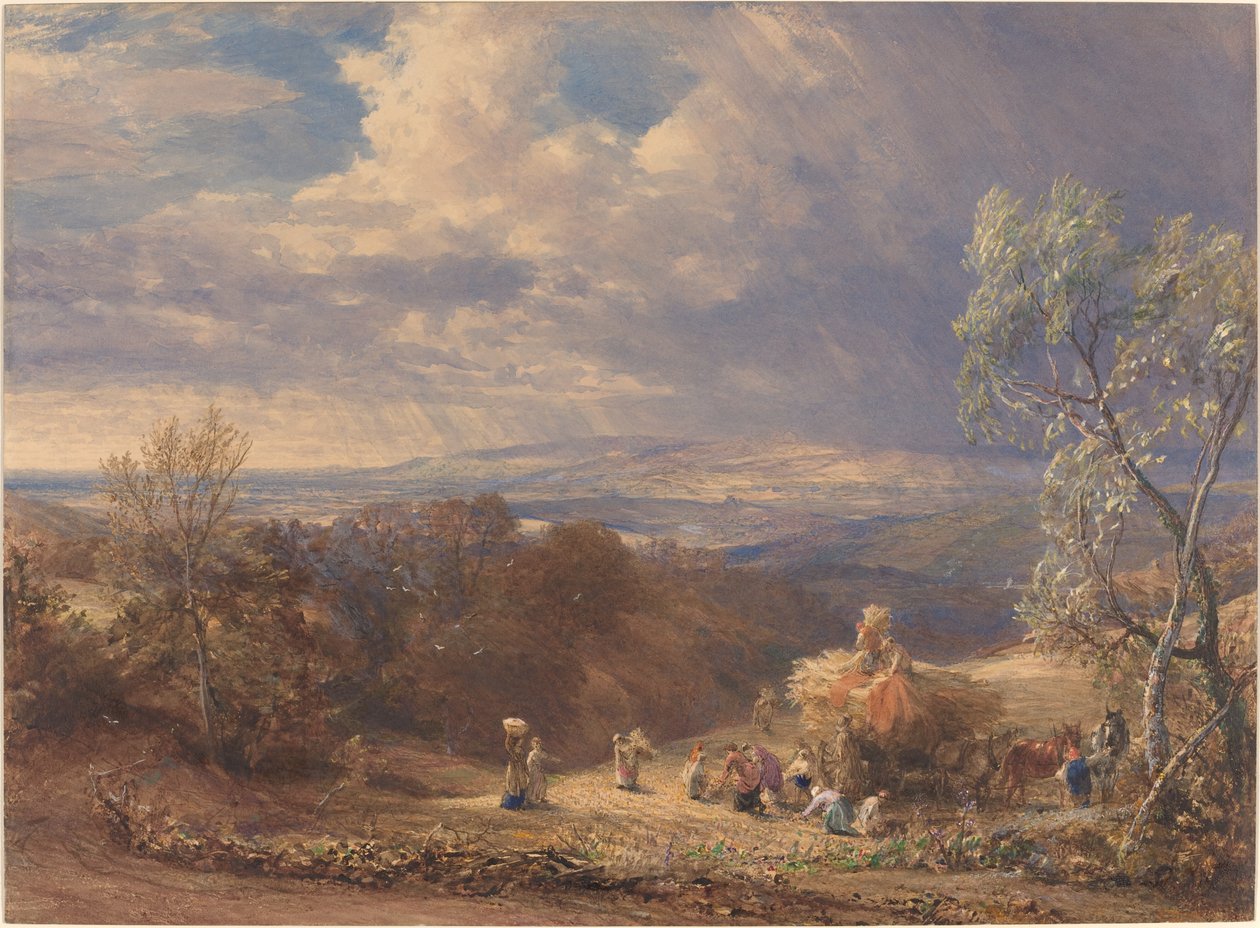 Oogsten door Samuel Palmer