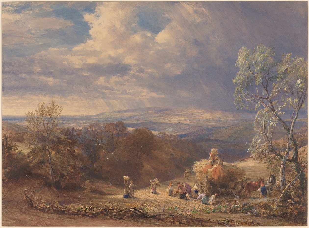 Oogsten door Samuel Palmer