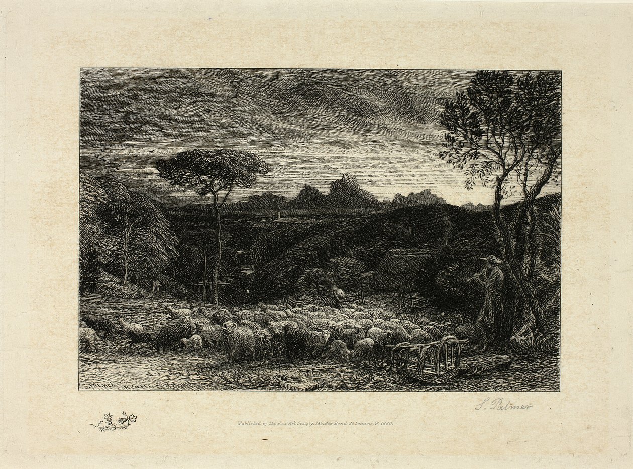 De plooi openen door Samuel Palmer