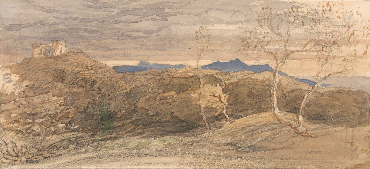 Scène in Wales door Samuel Palmer