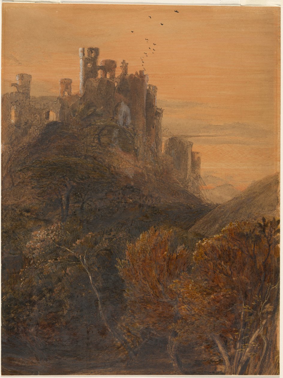 Het betoverde kasteel in de schemering door Samuel Palmer