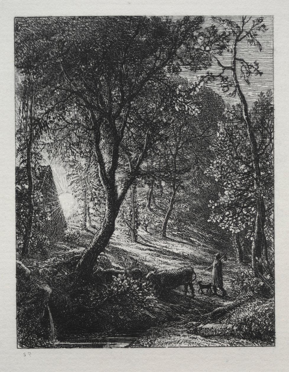 Het herdershuisje, 1850 door Samuel Palmer