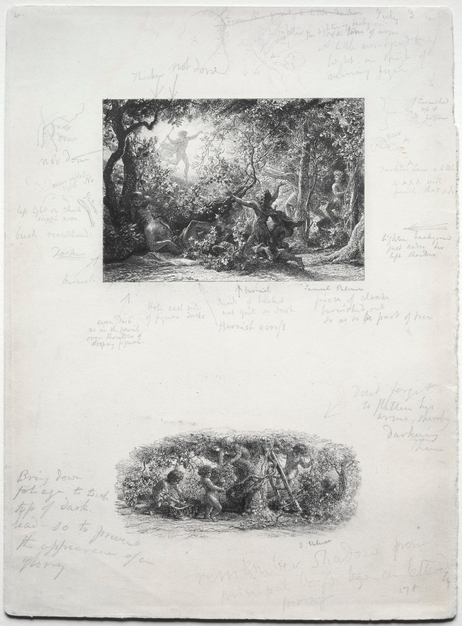 De Wijnstok, 1852 door Samuel Palmer