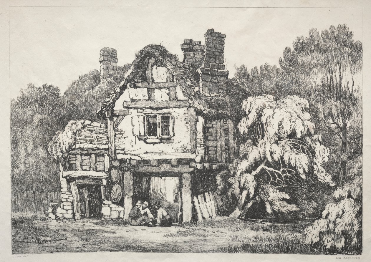 Een Serie Oude Gebouwen en Landelijke Huisjes in het Noorden van Engeland: Bij Ashbourn door Samuel Prout