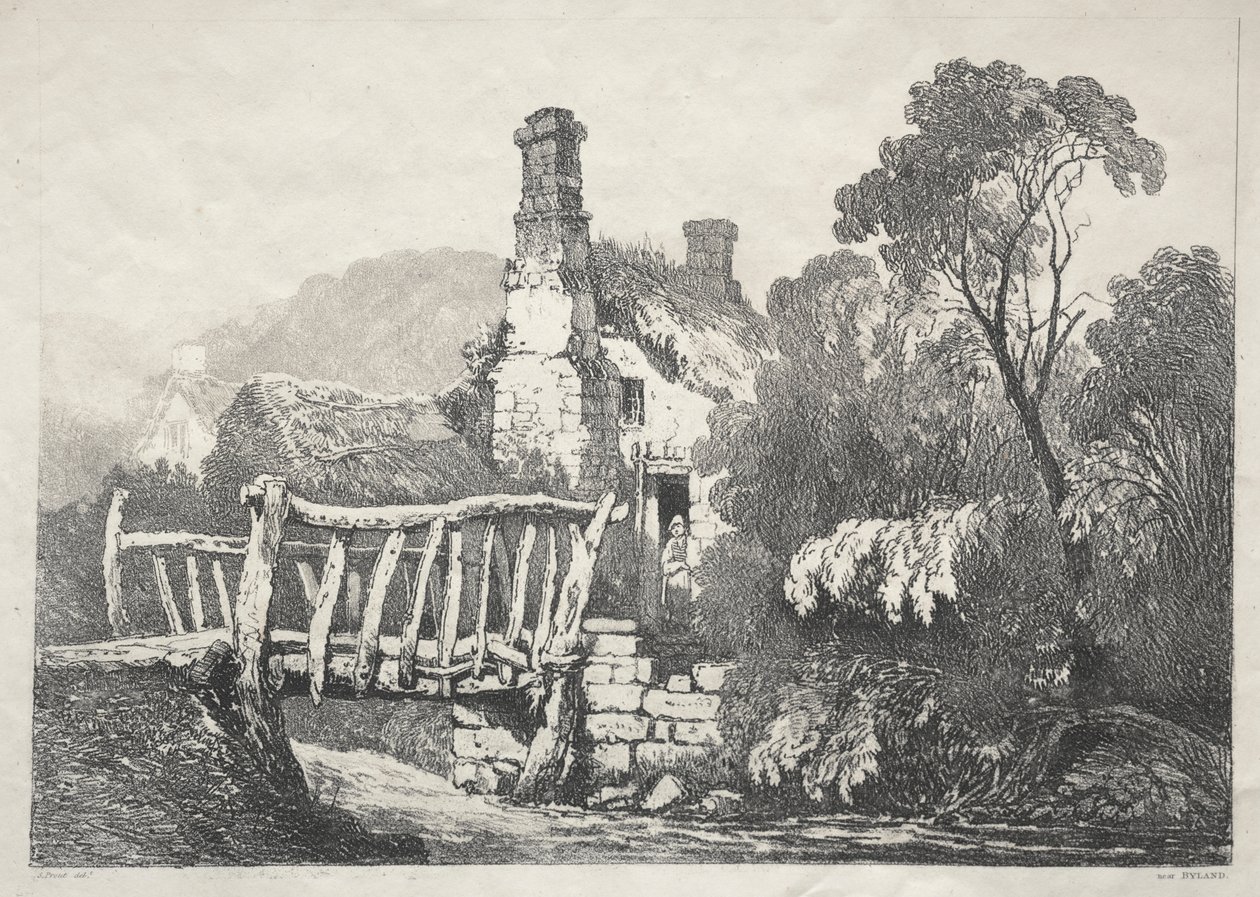 Een Serie Oude Gebouwen en Landelijke Huisjes in het Noorden van Engeland: Bij Byland door Samuel Prout