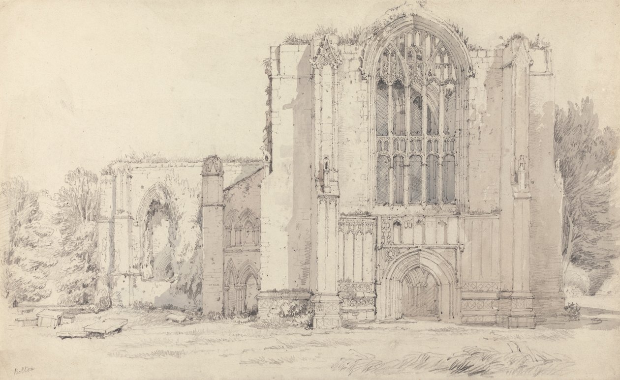 Bolton Abbey door Samuel Prout